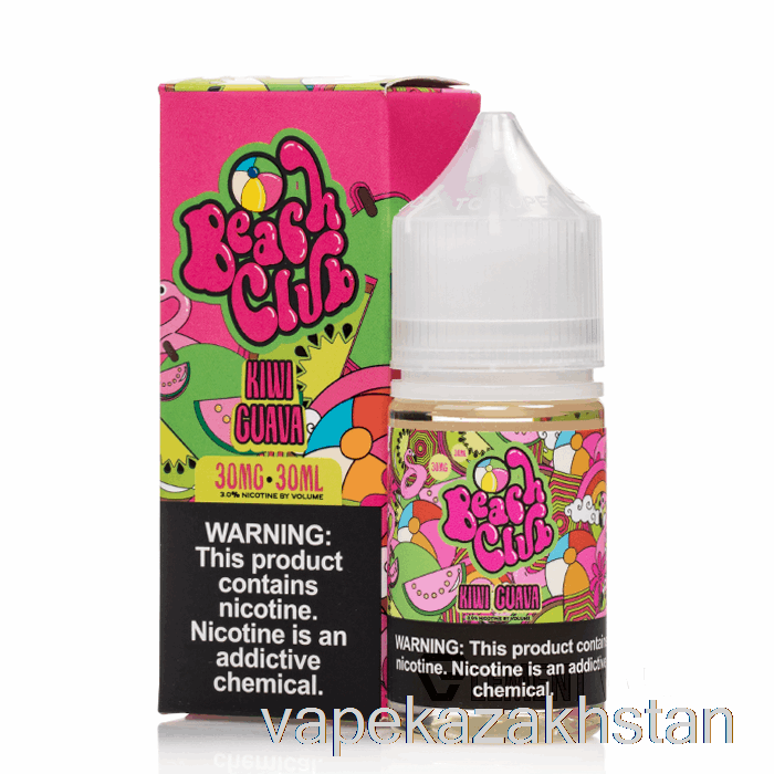 Vape Kazakhstan Kiwi Guava - Beach Club Salts - 30mL 50mg